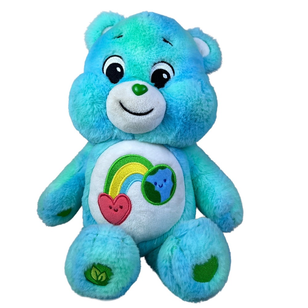 Care Bears I Care Bear Plush 2023 13 Inch Blue Green Earth Day Kidcore